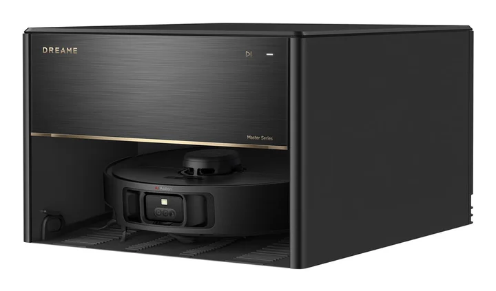 Dreame - X40 Master Saugroboter mit Wischfunktion, 28cm kompakter Basisstation, automatisches Befüllen und Entleeren, intelligente Navigation, 12.000Pa Starke