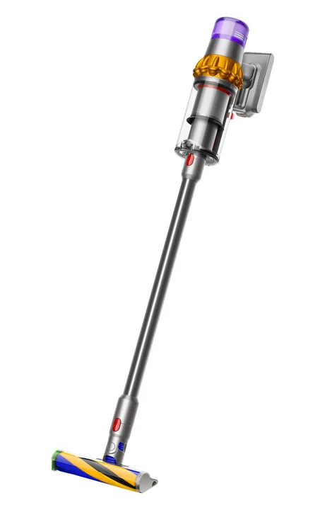 Dyson - V15 Detect Absolute Akku-Handstaubsauger mit Stiel - Nickel/Satin Gelb