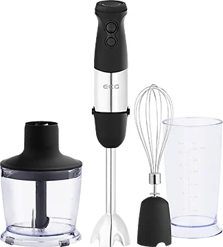 ECG RM 750 | Stabmixer | 2 Geschwindigkeitstasten Soft-Touch | Mühelos auswechselbare Aufsätze | Anschlusswert 750 W |
