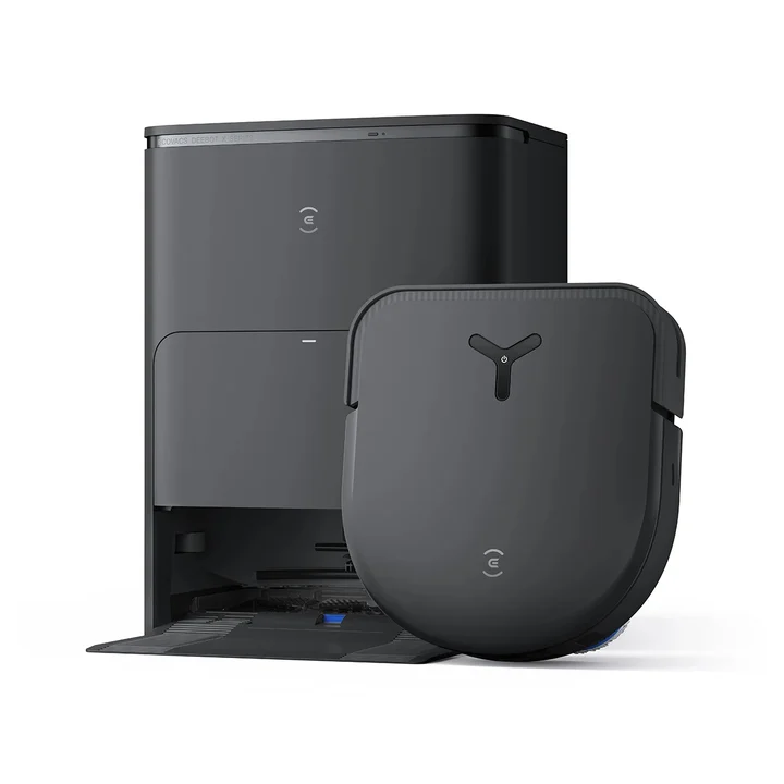 Ecovacs - DEEBOT X5 Omni Saugroboter mit Wischfunktion, 12,800Pa Saugkraft, ZeroTangle Technologie, TruEdge™ Edge Mopping, 70℃ heißes Wasser Mop Waschen, Auto