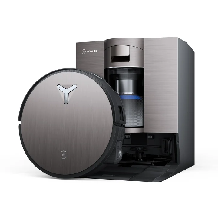 Ecovacs - X11 OMNICYCLONE Saugroboter mit Wischfunktion, Blast + 19.500 Pa, ultraschnelles Akkuladen, OZMO Roller 2.0, Klettern max. 4 cm Höhe, Ausfahrender