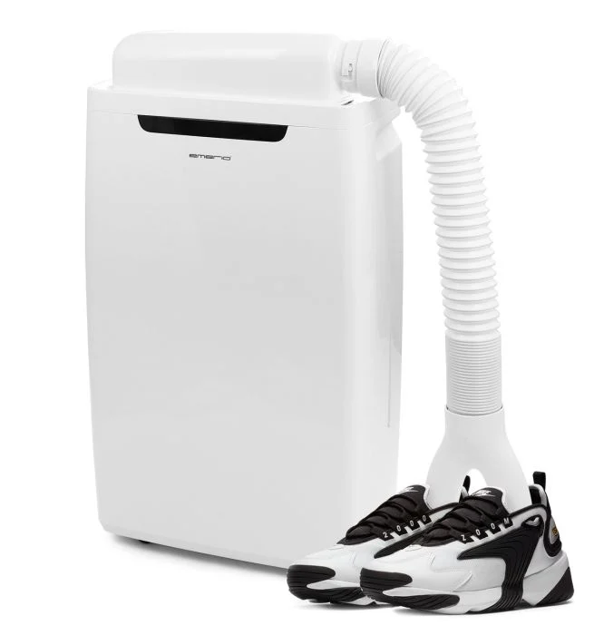 Emerio - Luftentfeuchter + Schuhtrockner Funktion, 25L/Tag, Auto-Stopp wenn voll, Raumgröße bis zu 50m², LED Display, Timer, Trocknungsfunktion für Kleidung,