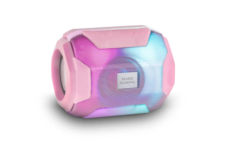 Enceintes Bluetooth Msbax RGB (Rose) (8 h, Akkubetrieb), Bluetooth Lautsprecher, Rosa