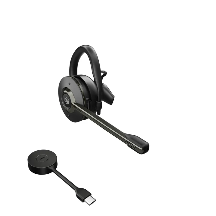 Engage 55 MS Convertible UNC (Kabellos, USB-C), Office Headset, Schwarz