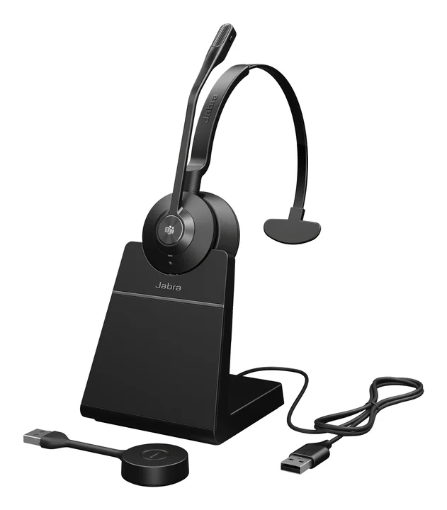 Engage 55 SE MS Mono UNC(DECT, USB-A) inkl. Charger (Kabellos, USB-A), Office Headset, Schwarz