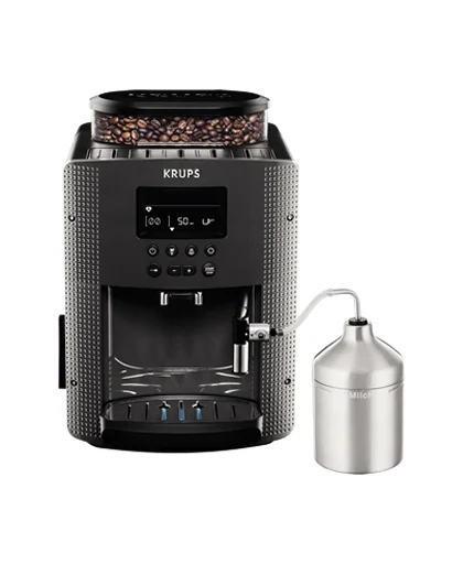 Essential EA816B70, Espressomaschine, 1,7 l, Kaffeebohnen, Eingebautes Mahlwerk, 1450 W, Schwa, Kaffeevollautomat, Schwarz
