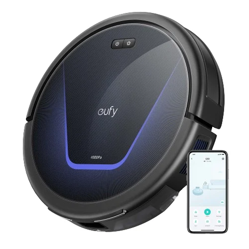 eufy by Anker - G50 Saugroboter mit 4.000Pa Starker Saugkraft, Dynamische Navigation, Ultraflaches 85mm Design, Pro-Entwirrkamm, Rollbürste, Ideal für Tierhaare &