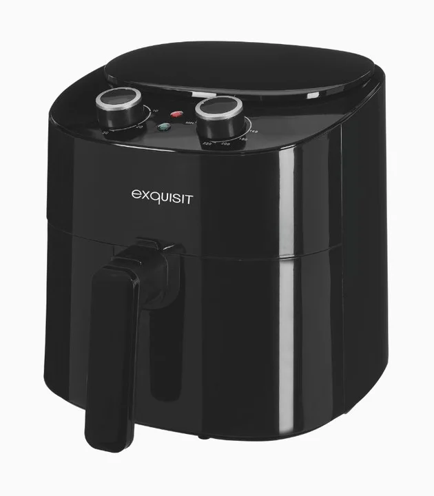 Exquisit - Heissluftfriteuse FR6502 sw | 3,5 Liter | 1300 W | Timer | schwarz