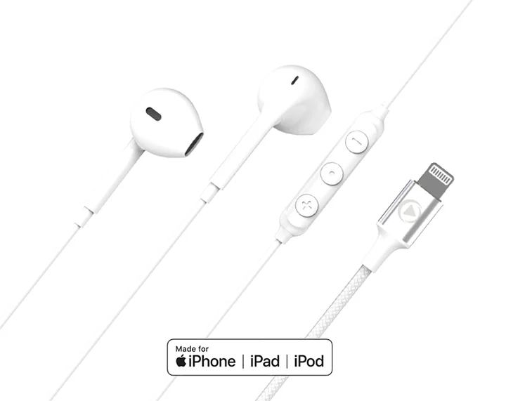 FORCE PLAY, Lightning Kopfhörer mit verstärktem Design, Weiß