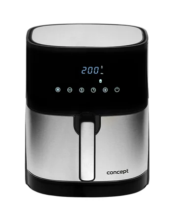 FR5000 Fritteuse Eins/Eine(r) Heissluftfritteuse, Satinierter Stahl, Fritteuse, Schwarz