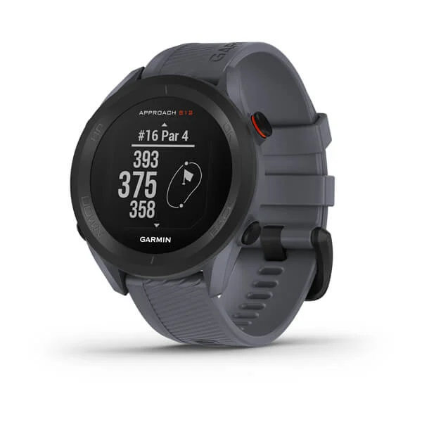 Garmin - Approach S12 - GPS-Golfuhr mit Schlagweitenmessung & Distanzangaben zum Grün/Hindernissen auf 42.000 Golfplätzen. 1,3“ Display mit einfacher Bedienung
