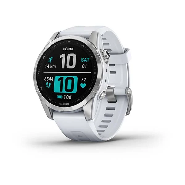 Garmin fenix 7S steinweiß/silber