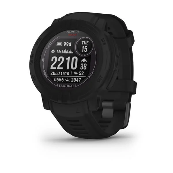 Garmin - Instinct 2 Solar Tactical – robuste GPS-Smartwatch mit unendlicher Akkulaufzeit im Smartwatch-Modus, Taktische Funktionen, über 40 Sport-Apps, Smart