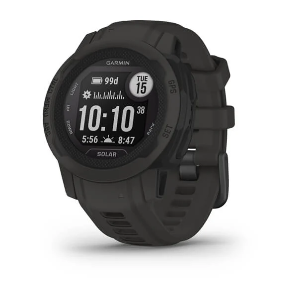 Garmin - Instinct 2S Solar – schlanke GPS-Smartwatch mit bis zu 51 Tagen Akkulaufzeit, über 40 Sport-Apps, Pay, Trainingszustand, Fitnessalter oder