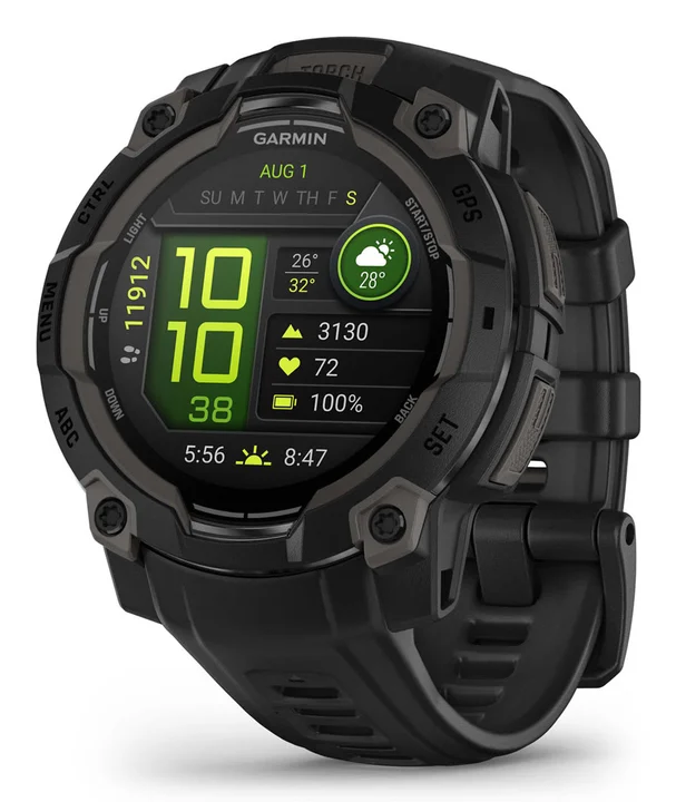 Garmin - Instinct 3 45mm AMOLED – GPS-Multisport-Smartwatch, 1,2" AMOLED-Display, bis zu 18 Tage Akkulaufzeit, 80+ Sport-Apps, Health Coach,