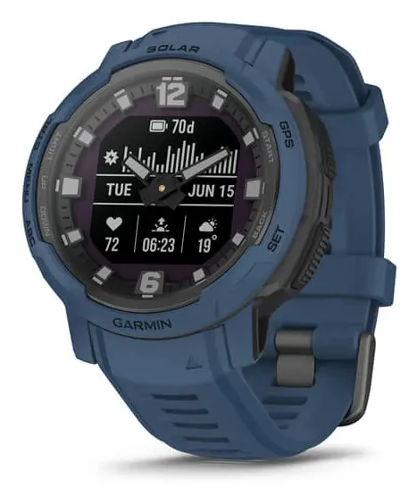 Garmin - Instinct Crossover Solar Tidal Blue