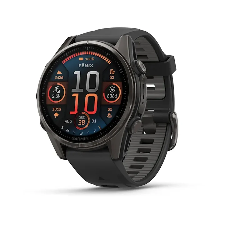 Garmin Sportuhr Fenix 8 AMOLED Sapphire Dunkelgrau