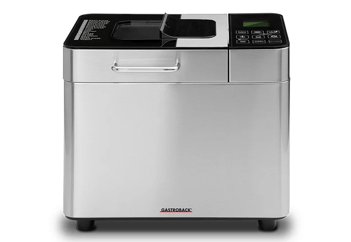 Gastroback - Brotbackautomat Advance - Vollautomatische Brotbackmaschine + 18 Programmen inkl. Joghurtmaschine, Timer-Funktion, Zutatenfach, Sichtfenster,
