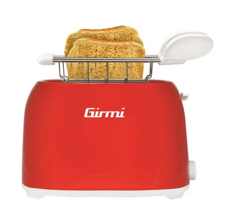 Girmi TP10 Toaster, 2 Scheiben, 750 W, rot