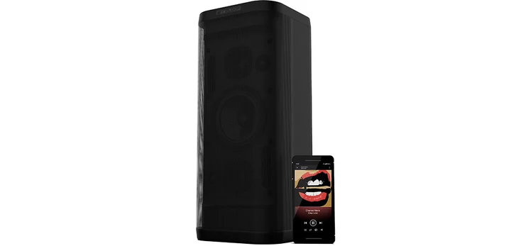 GrooveBlaster BT (10 h, Akkubetrieb, Netzbetrieb), Bluetooth Lautsprecher, Schwarz