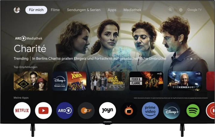 Grundig Fernseher 43Zoll Schwarz MicroDimmingEngine MagicFidelity 43 GUB 7540 Q