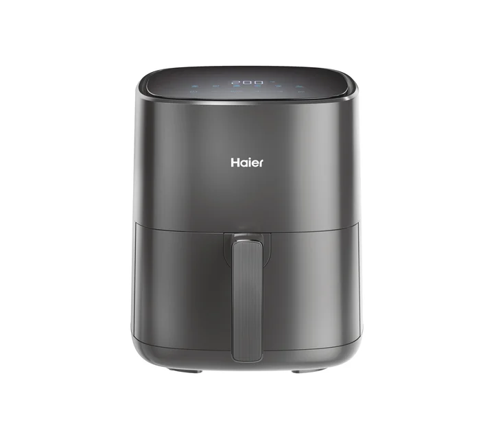 Haier - Heißluftfritteuse mit LED DisplayI Airfryer mit 6 Programmen & 5L Volumen für 4 Personen I 1500W Fryer I Fritteuse Heißluft ohne Fett I