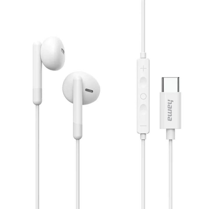 Hama Classy In-Ear Kopfhörer USB-C Mikrofon Knickschutz
