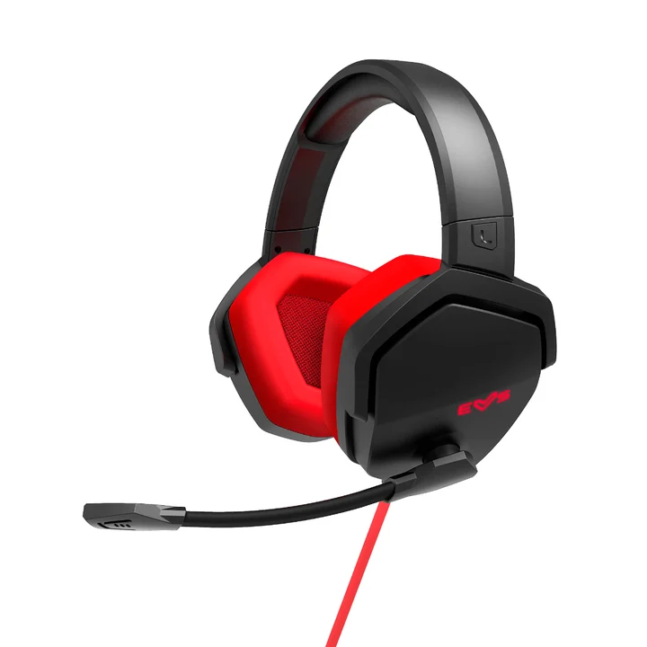 Headset ESG 4 Surround 7.1 Red, Špičkový herní headset se systémy 7.1 Virtual Surroun (Kabelgebunden), Gaming Headset, Rot