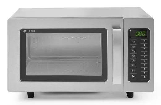 Hendi - Mikrowelle, 1000W, einfach zu bedienen, 10 programmierbaren Tasten, Eingangsleistung 1550W, rotierenden Antenne, 25L, 230V, 511x432x(H)311mm, Kammer