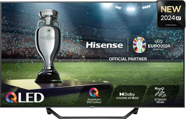 Hisense - 55A79NQ - Smart TV, 55 Zoll, 4K, DVB-T2, HEVC(H.265), Schwarz