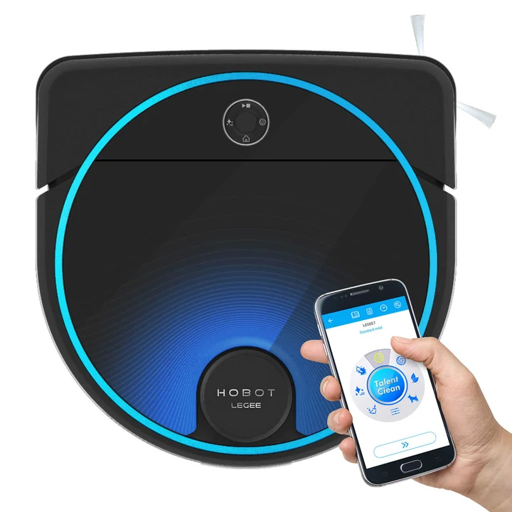 Hobot LEGEE 7, Beutellos, Schwarz, 63 dB, 0,5 l, Gyroskop, Android, iOS