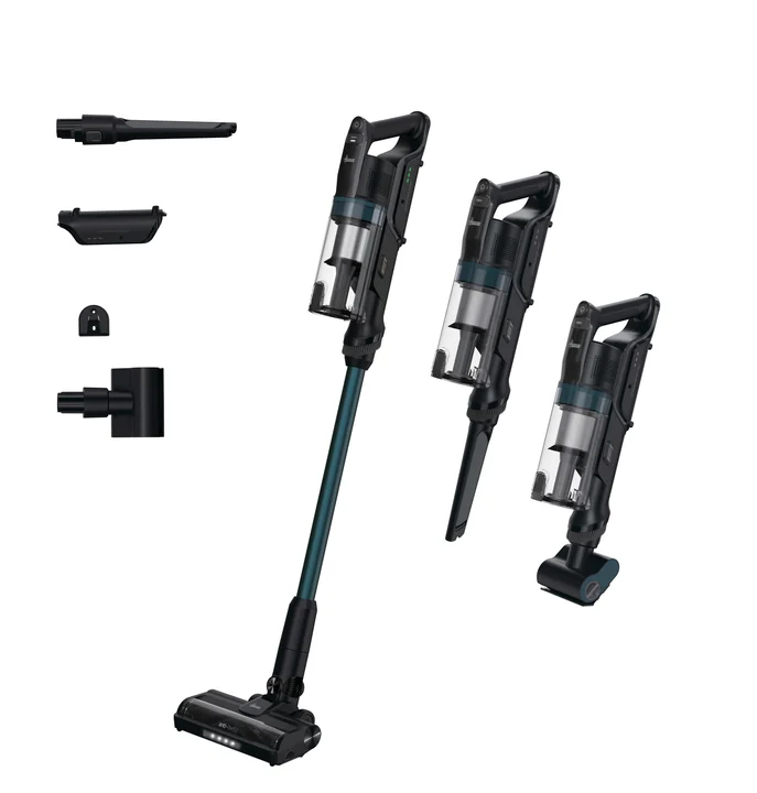 Hoover - Akku-Staubsauger kabellos HF1 Plus mit Turbo-Modus, Universalbodendüse mit Anti-Twist-Technologie, 45 Min. Laufzeit, Parkfunktion, LED-Leuchten,