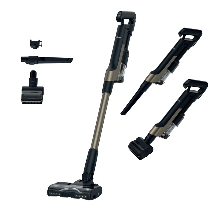 Hoover HF210PP 011 2-in-1-Stabstaubsauger Akku Trocken EPA Beutellos 1 l 165 W Schwarz, Gold