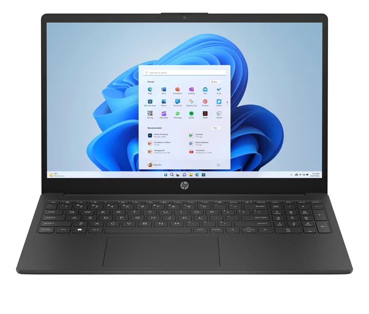 HP Notebook 15-fd0216ng (15.6" FHD, Intel Processor N100 (Copilot), 4GB DDR4, UFS 128GB, Intel UHD Graphics, Win 11 Home)