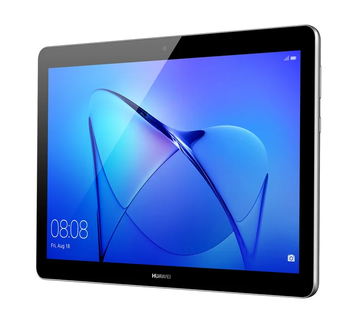 Huawei - Mediapad T3 10 WiFi-Tablet, Quad-Core-A53-CPU, 2 GB RAM, 16 GB, 10-Zoll-Display, Grau (Space Grey),