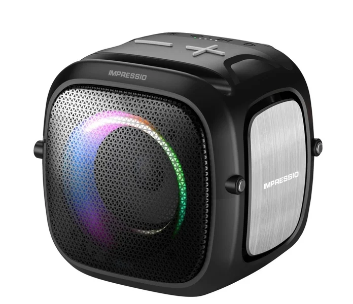Impressio Qubis Mini/Mono/5W/??ern?? (6 h, Akkubetrieb), Bluetooth Lautsprecher, Schwarz