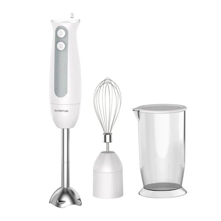 Inventum Inventum MX201S - Stabmixer-Set - Schneebesen - Messbecher 0,7 Liter - 400 Watt - 2 Geschwindigkeiten - Weiß/RVS
