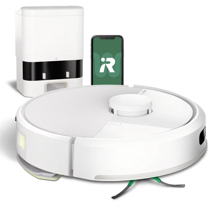 iRobot - Roomba 105 Combo + AutoEmpty Dock - Automatische Entleerung für bis zu 75 Tage - Saugen + Wischen - Clearview LiDAR- 7000Pa - 120 mins - SmartScrub -