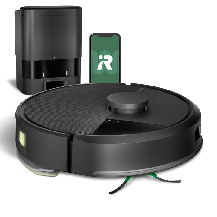 iRobot - Roomba 105 Combo + AutoEmpty Dock Saug-/Wischroboter inkl. Absaugstation schwarz (Y351040)