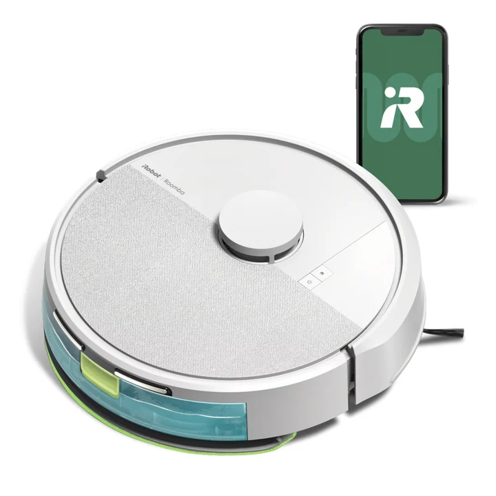 iRobot - Roomba 105 Combo - Saugen + Wischen - Clearview LiDAR - 7000Pa - 120 mins- SmartScrub - Umfährt Hinderniss - Reinigungszonen - Aufladen und Fortfahren