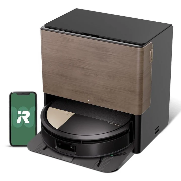 iRobot - Roomba Max 705 Combo Saugroboter + AutoWash Dock: ausfahrbare, selbstreinigende Wischrolle, Wischabdeckung, Doppelbürsten, Selbstentleerung,
