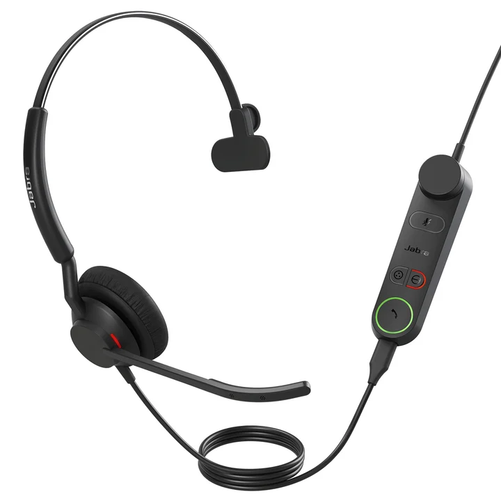 Jabra - Engage 50 II Link - USB-A/USB-C - schnurgebundenes Mono Headset zertifiziert für Microsoft Teams