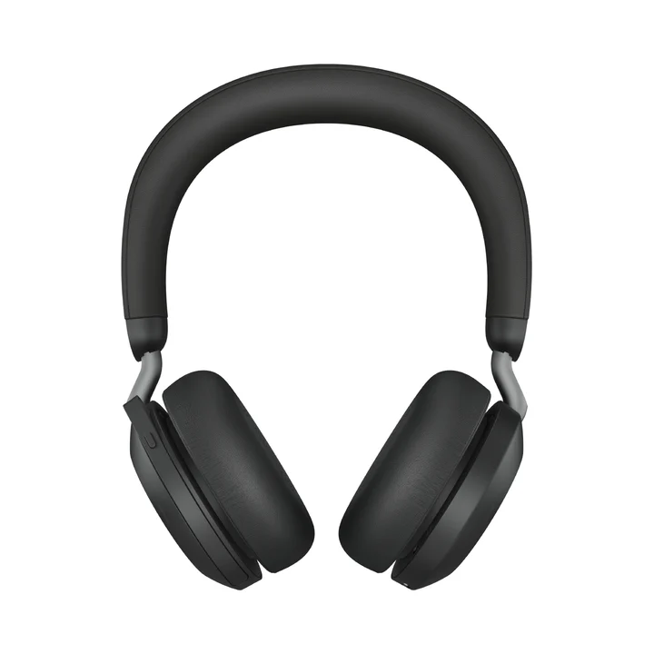 Jabra - Evolve2 75 Wireless PC Headset mit 8-Mikrofon-Technologie - Dual-Foam-Stereo-Kopfhörer mit moderner aktiver Geräuschunterdrückung, USB-A
