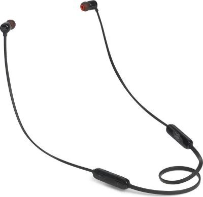 JBL In-Ear Kopfhörer T110, Bluetooth, Kabellos, Akku, Mikrofon, Farbe: Schwarz