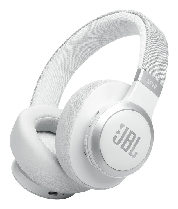 JBL - Live 770 NC – Bluetooth Over-Ear-Kopfhörer mit adaptivem Noise-Cancelling – Kabellose Ohrhörer mit Signature Sound und Sprachassistent – Langer