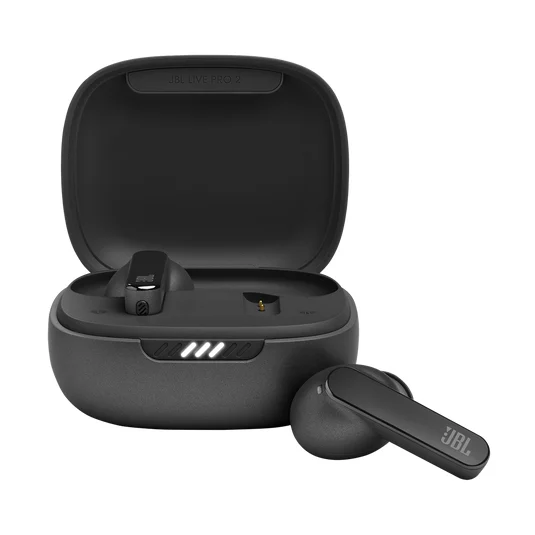 JBL - Live Pro 2 TWS – Wasserdichte, True-Wireless In-Ear-Kopfhörer mit Noise-Cancelling in Schwarz – Mit bis zu 40 h Musikwiedergabe