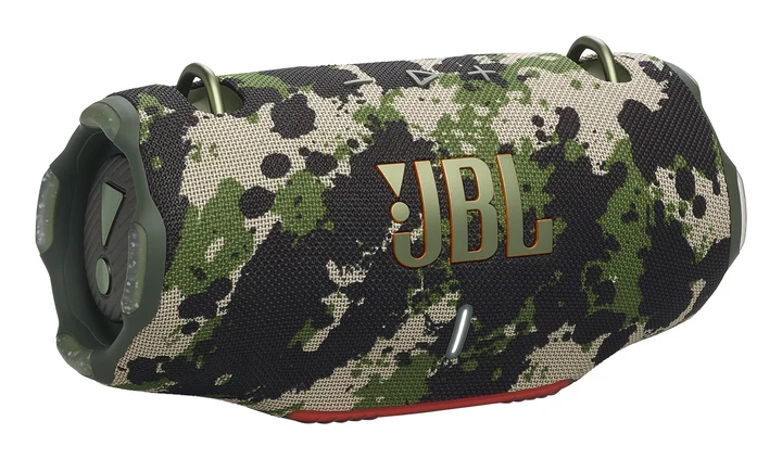 JBL - Xtreme 4 Musikbox in Camouflage – Tragbare Bluetooth-Lautsprecher-Box mit tiefem Bass, KI-Sound-Boost und integrierter Powerbank – Wasserfest und