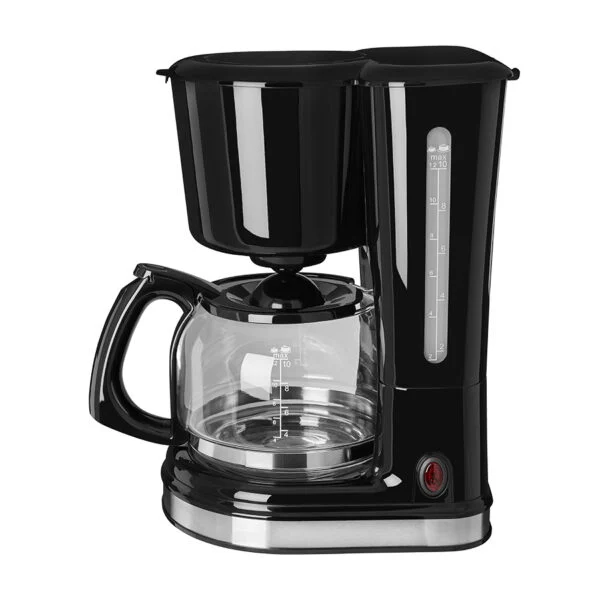 Kaffeeautomat 1,25L COFFEE 2010 S sw/ino, Filterkaffeemaschine, Schwarz