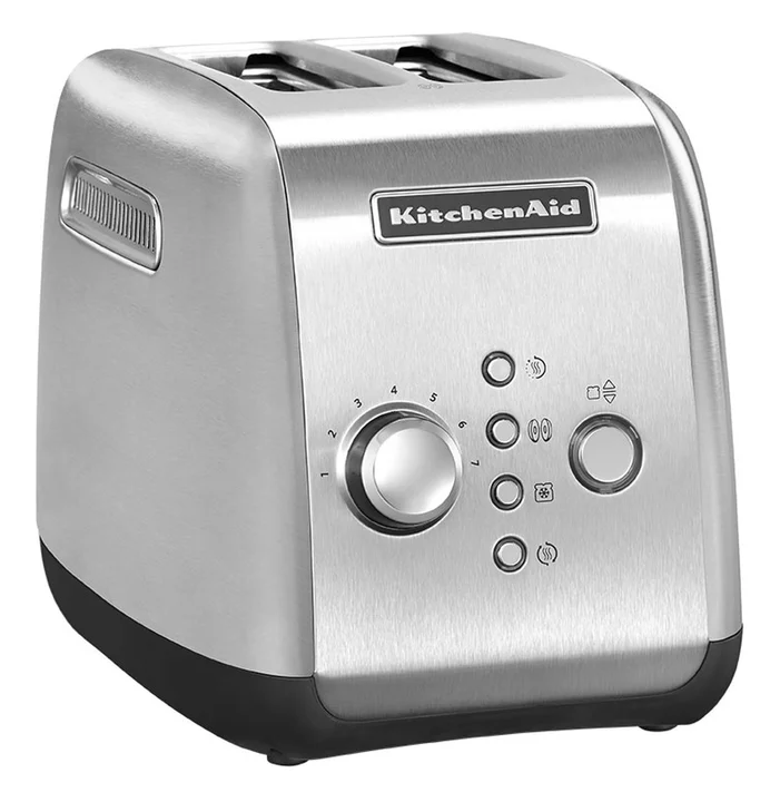 KitchenAid 5KMT221ESX 2-Scheiben-Toaster Auftaufunktion Aufwärmfunktion Bagel-Funktion Warmhaltefunktion Krümelschublade 1.100 Watt Edelstahl