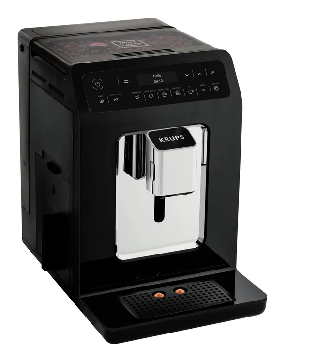 Krups - EA8908 Evidence Kaffeevollautomat, OLED-Display Barista Quattro Force Technologie, 12 Kaffee-Variationen, 3 Tee-Variationen, One-Touch-Cappuccino
